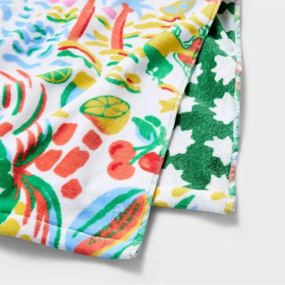 NWT 2 Person Reversible Beach Towel 72x72